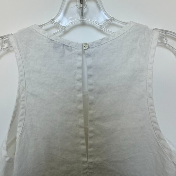 James Perse White Linen Sleeveless Top Size 0 - Picture 6 of 8